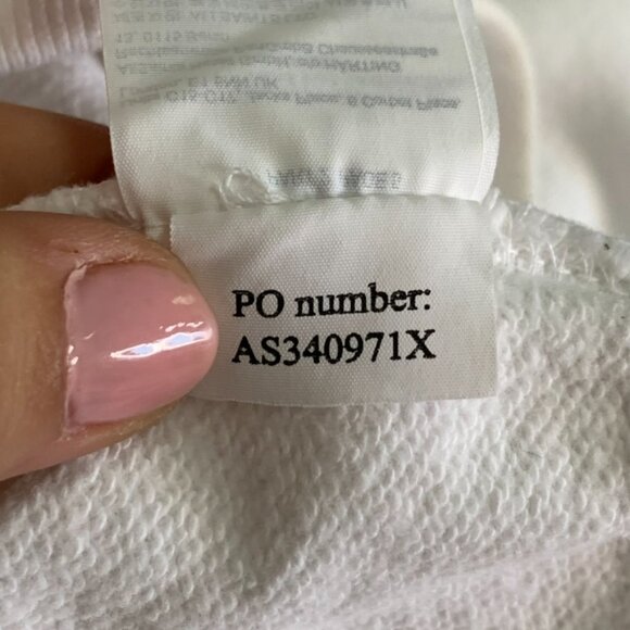 All Saints Women's White Wingan Enrico Long Sleeve Sweatshirt Size Medium - Picture 14 of 14